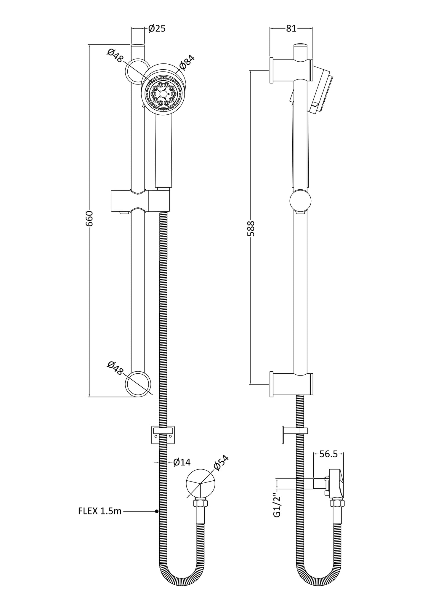 NUIE Slide Rail Kit