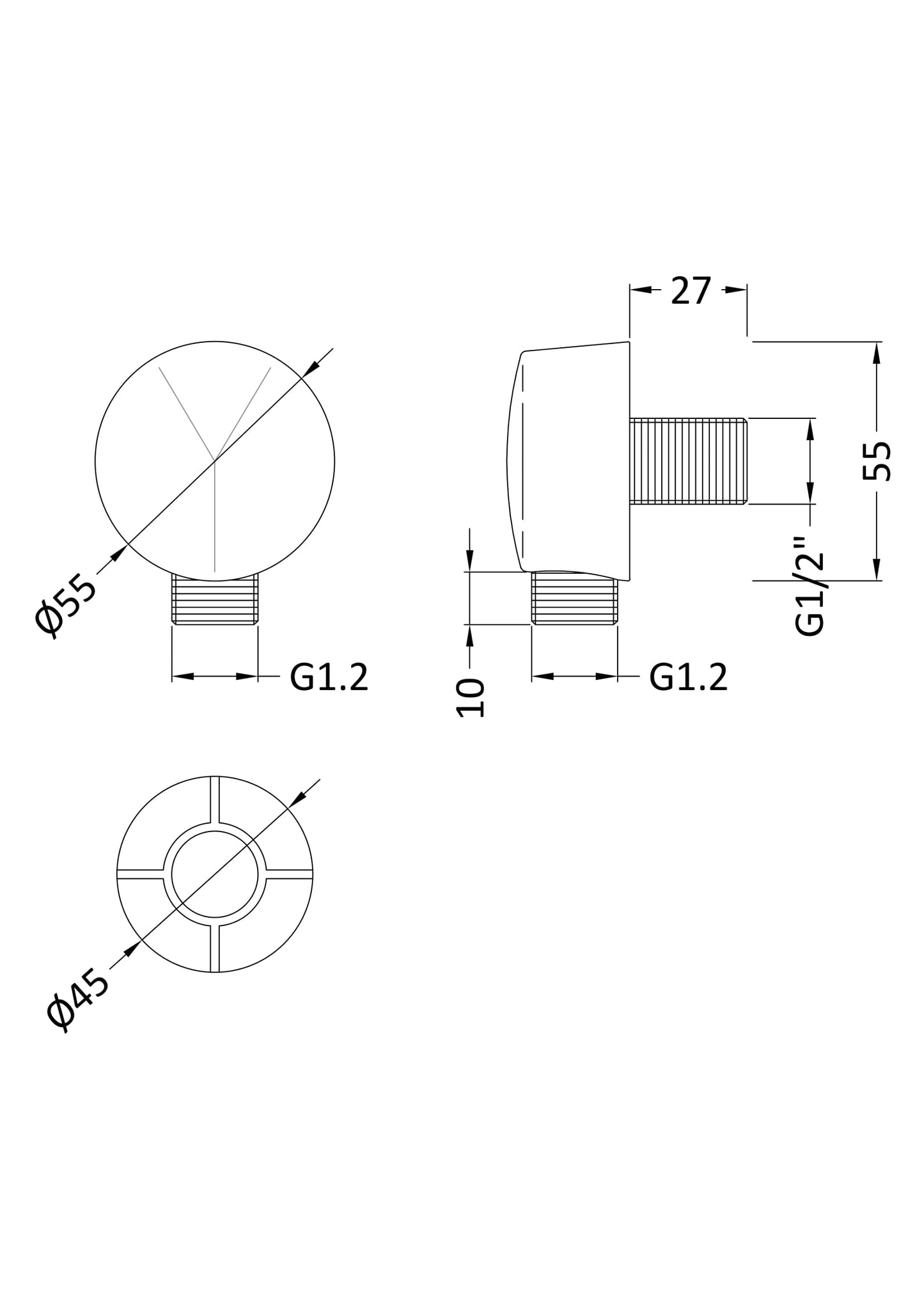 NUIE Outlet Elbow