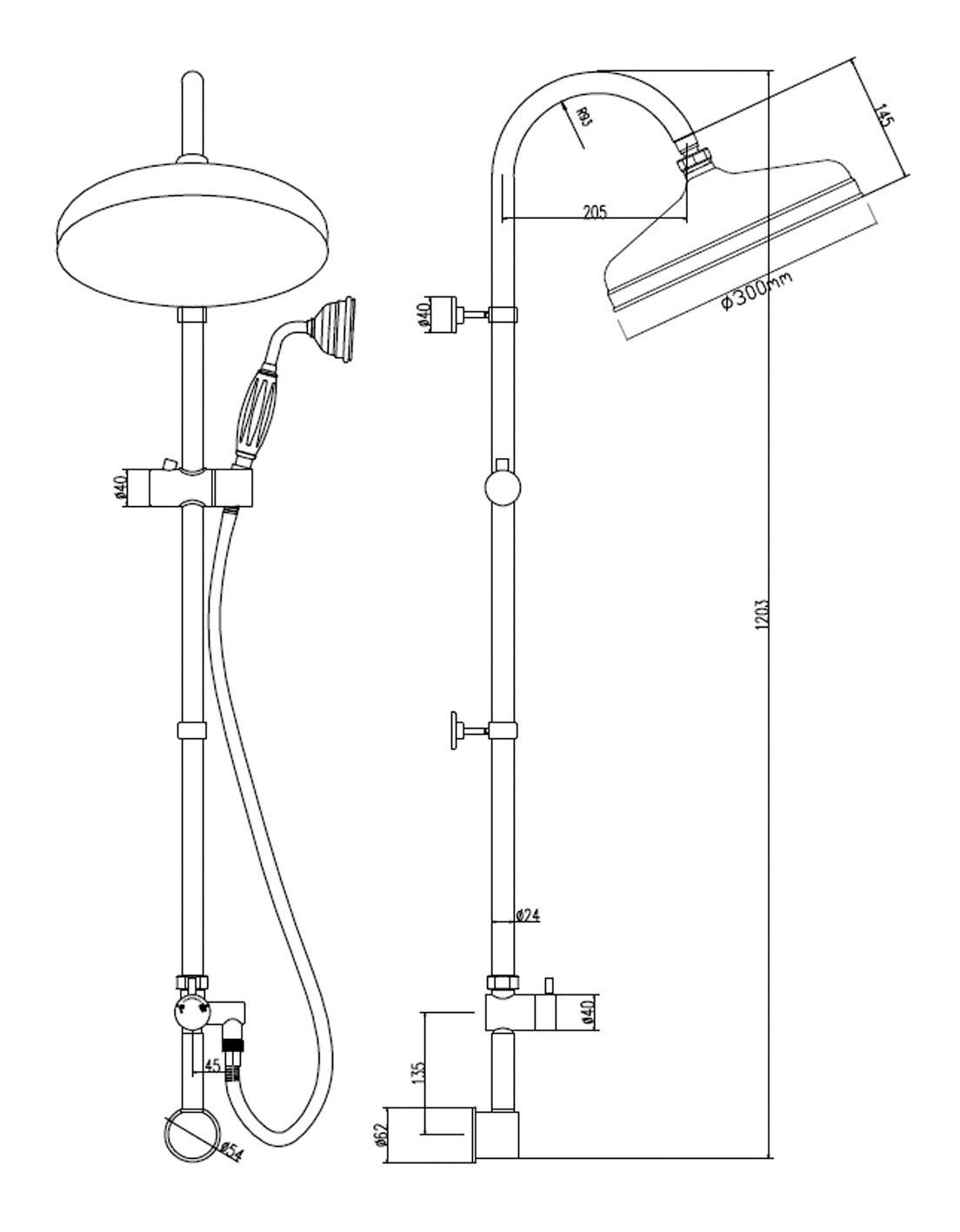 Hudson Reed Rigid Riser Kit