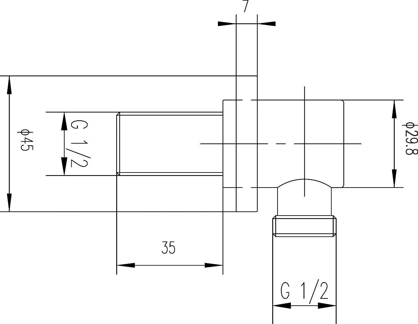 NUIE Outlet Elbow