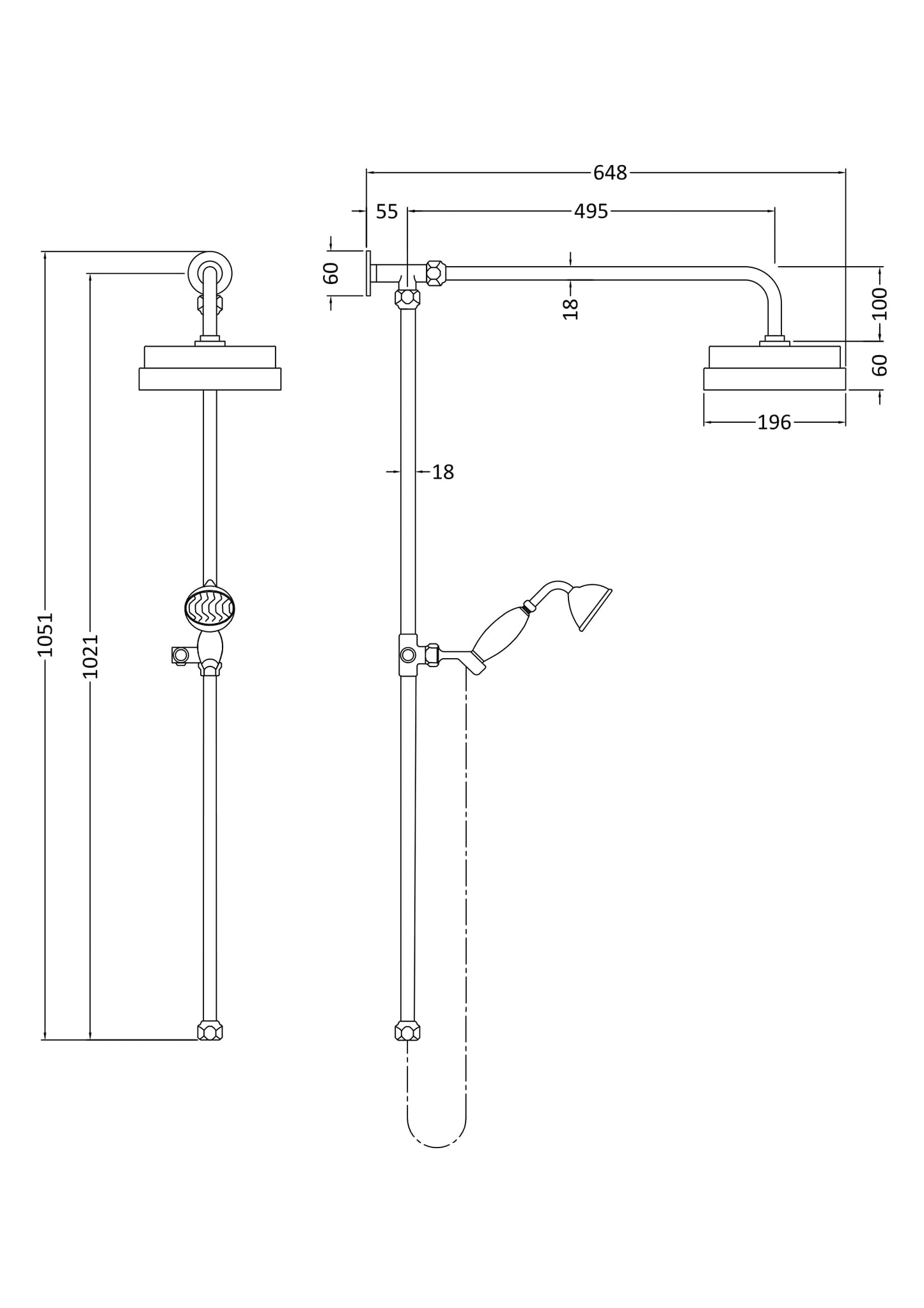 Hudson Reed Rigid Riser Kit