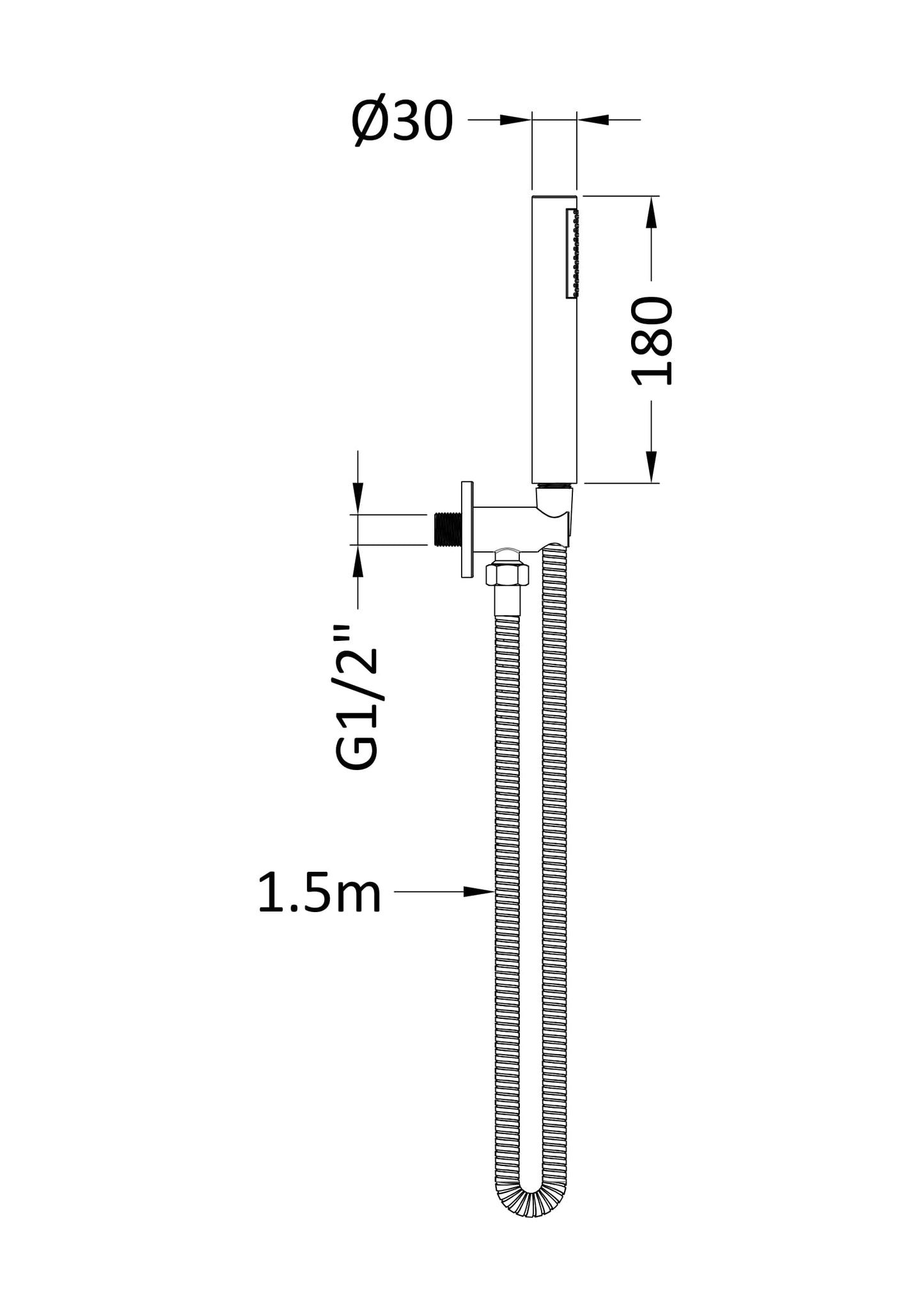 NUIE Outlet Elbow, Parking Bracket, Flex and Handset