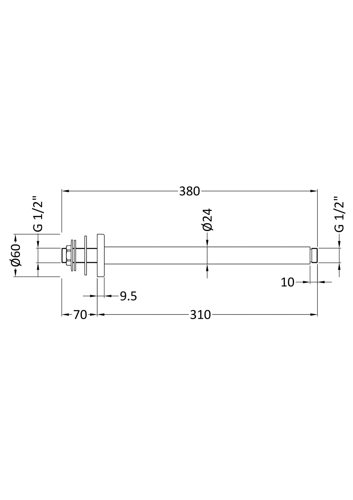 NUIE Ceiling-Mounted Arm