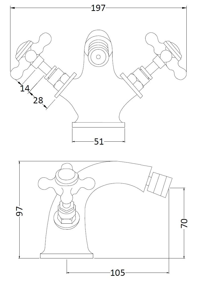 Hudson Reed Bidet Tap