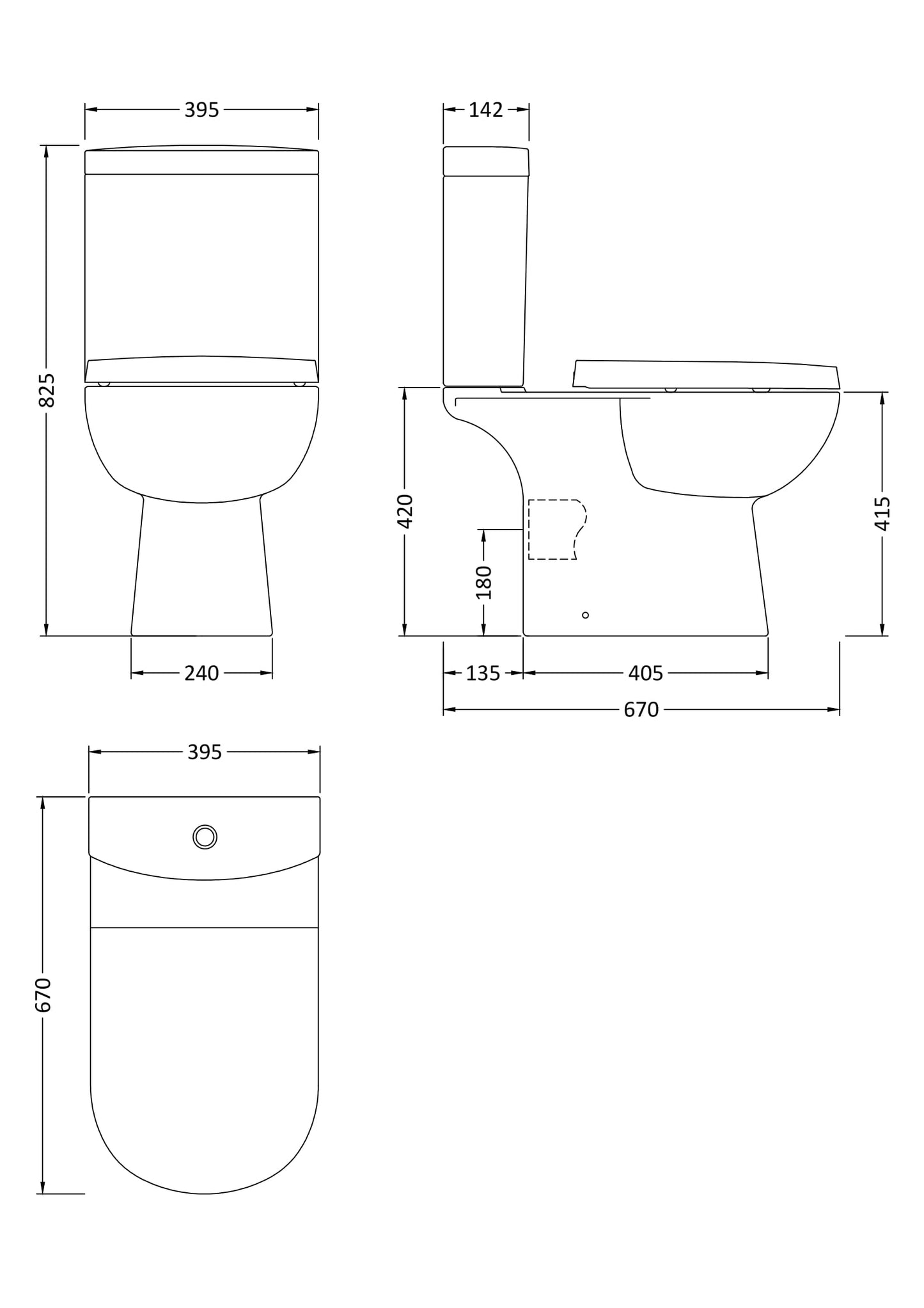 NUIE Close Coupled WC