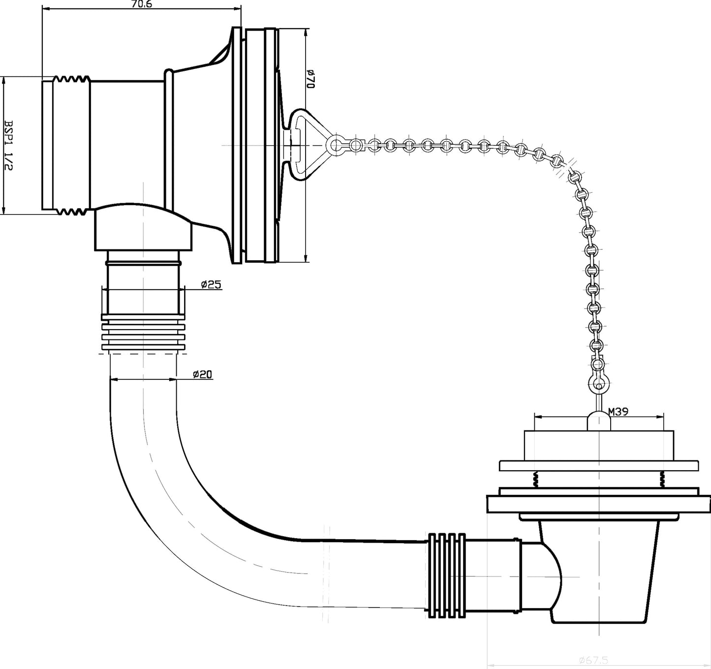 NUIE Bath Waste