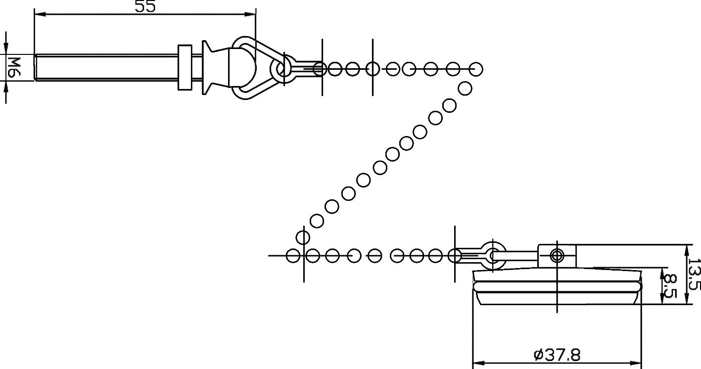 NUIE Basin Plug And Chain