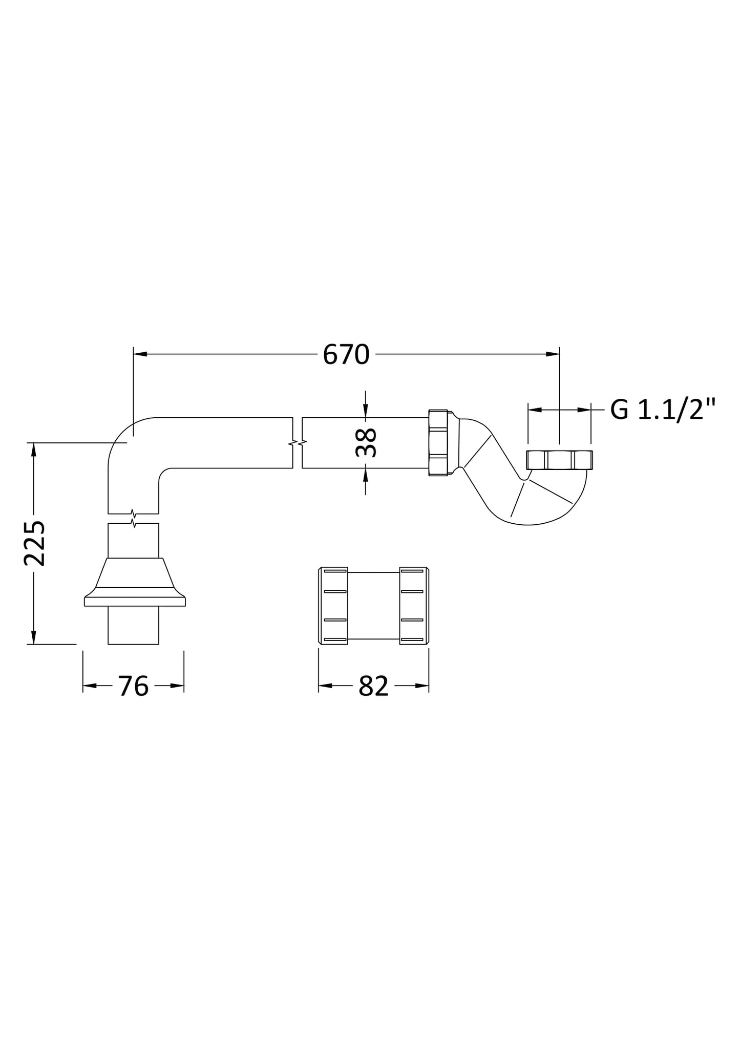 Hudson Reed Shallow Seal Trap