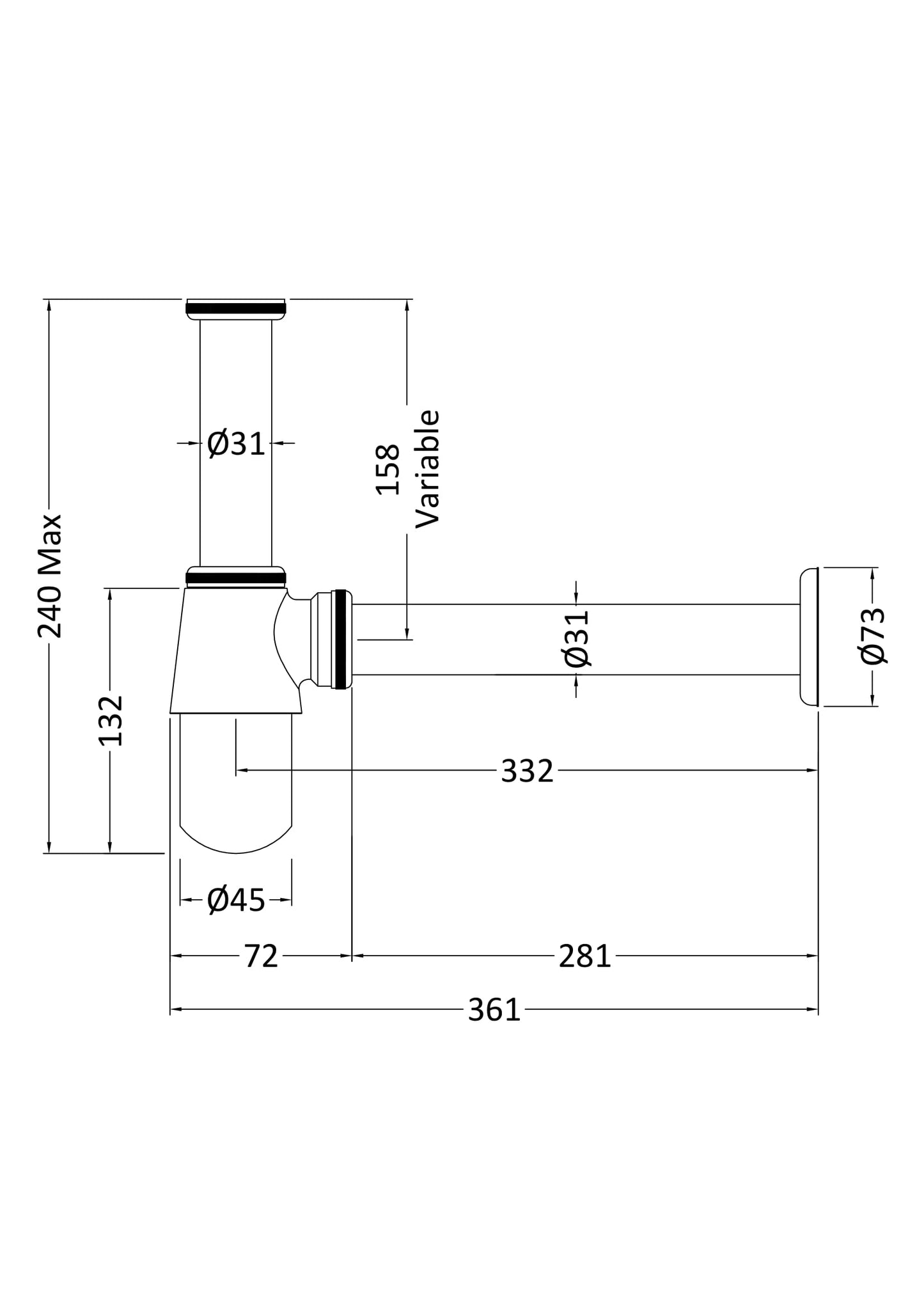 NUIE Bottle Trap