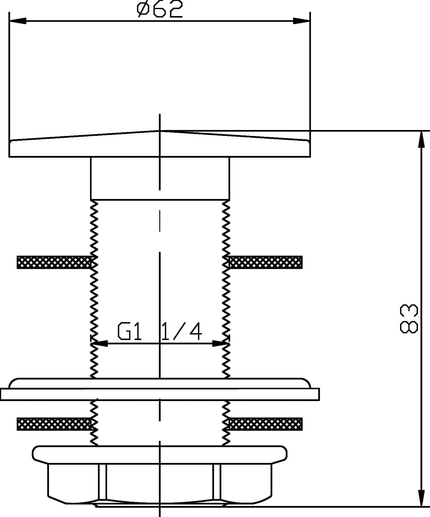 NUIE Flip Top Basin Waste