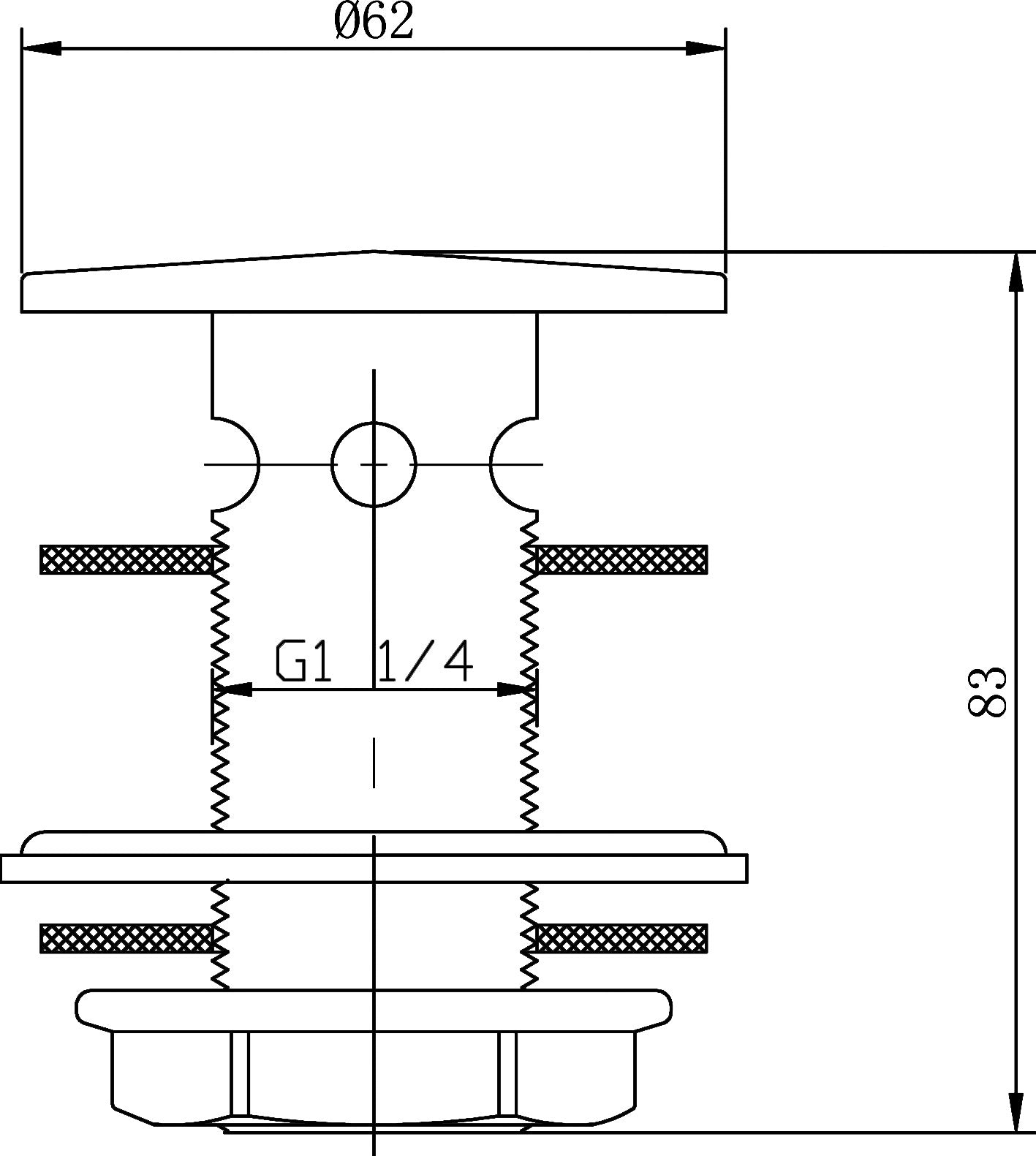 NUIE Flip Top Basin Waste