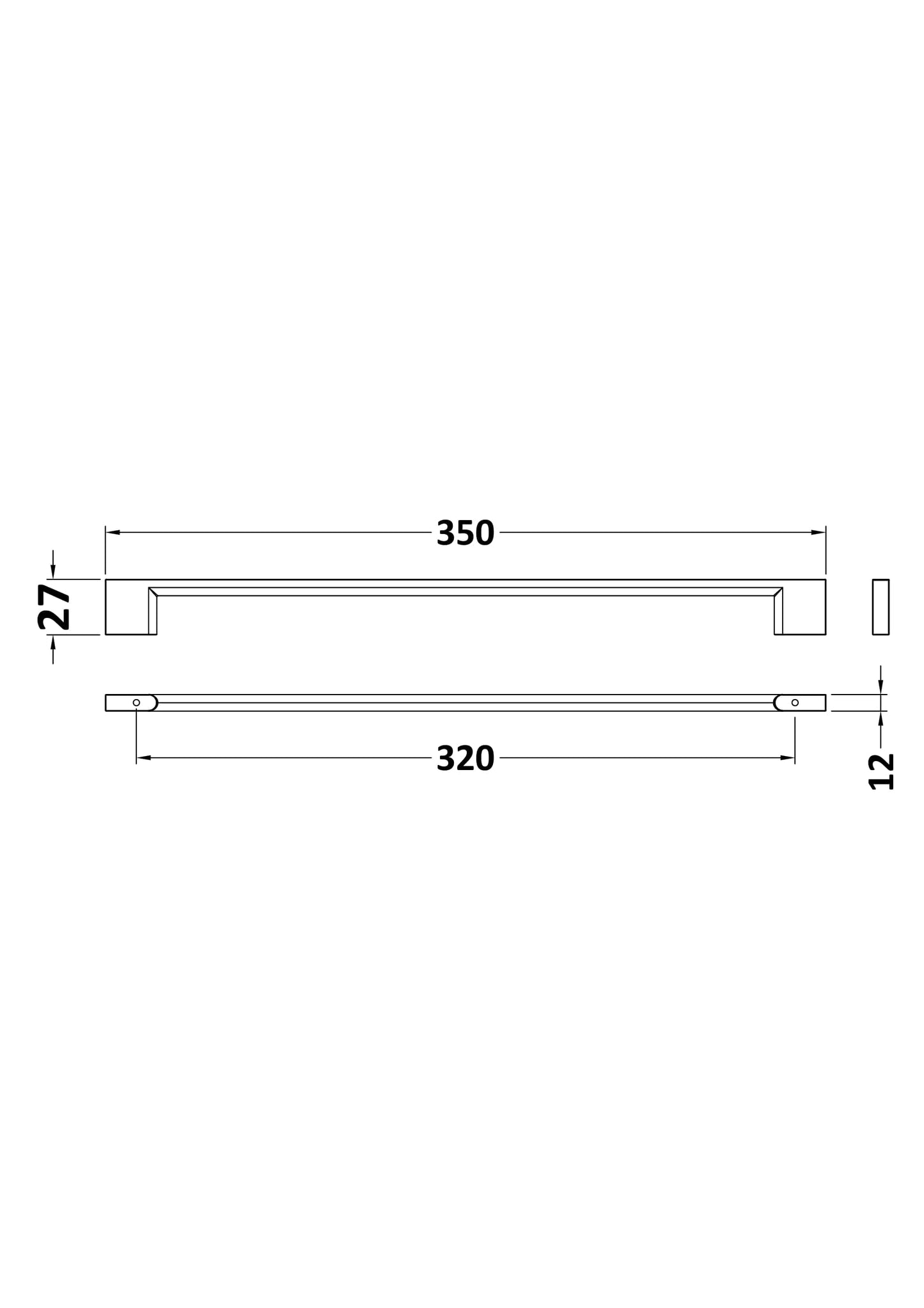 NUIE Handle 320mm