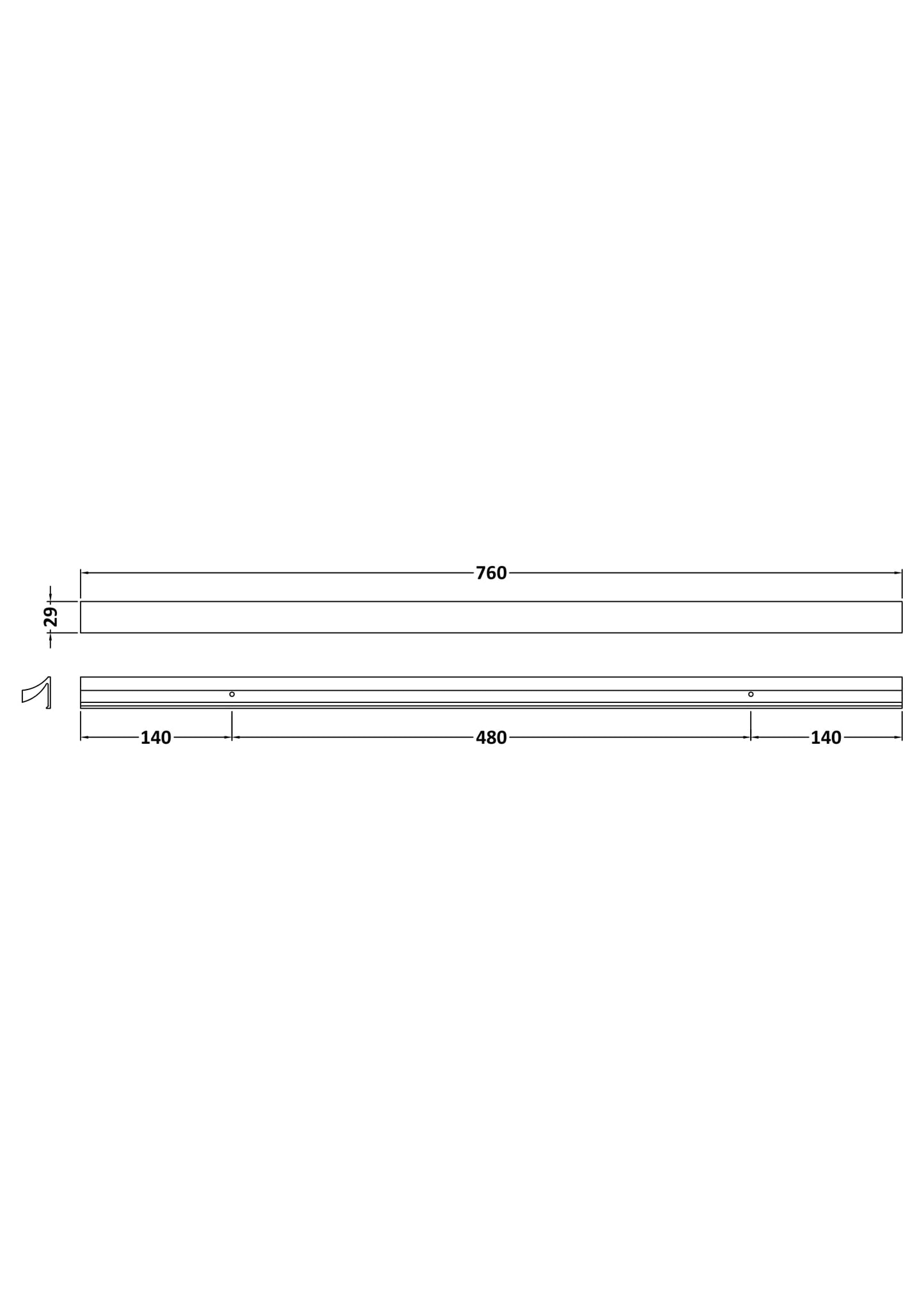 NUIE Handle 480mm