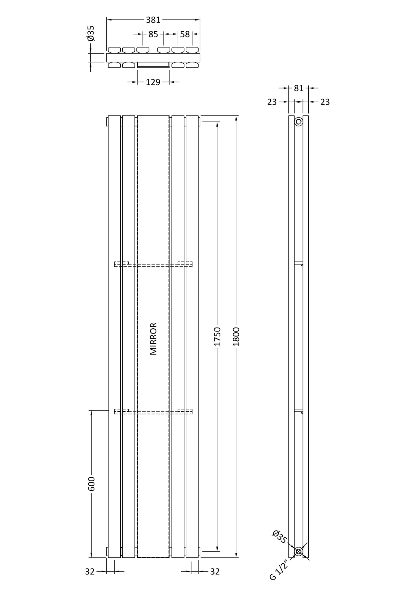 NUIE Double Panel Designer Radiator