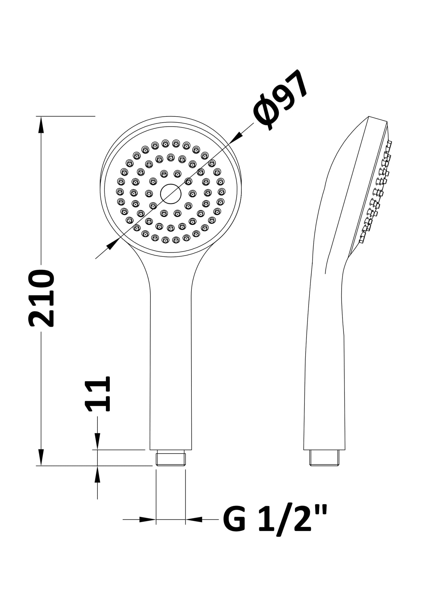 NUIE Easy-Clean Handset