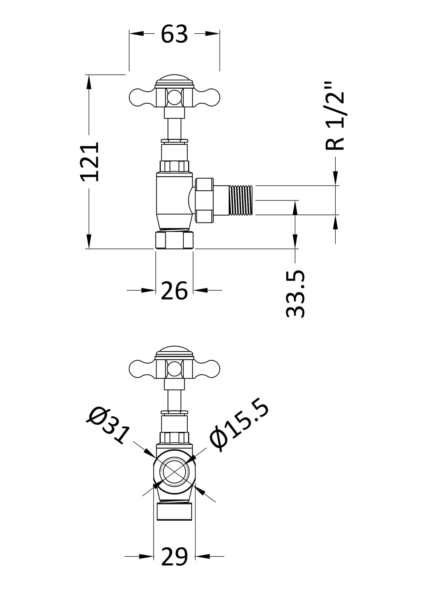 Hudson Reed Angled Radiator Valve Pack (Pairs)