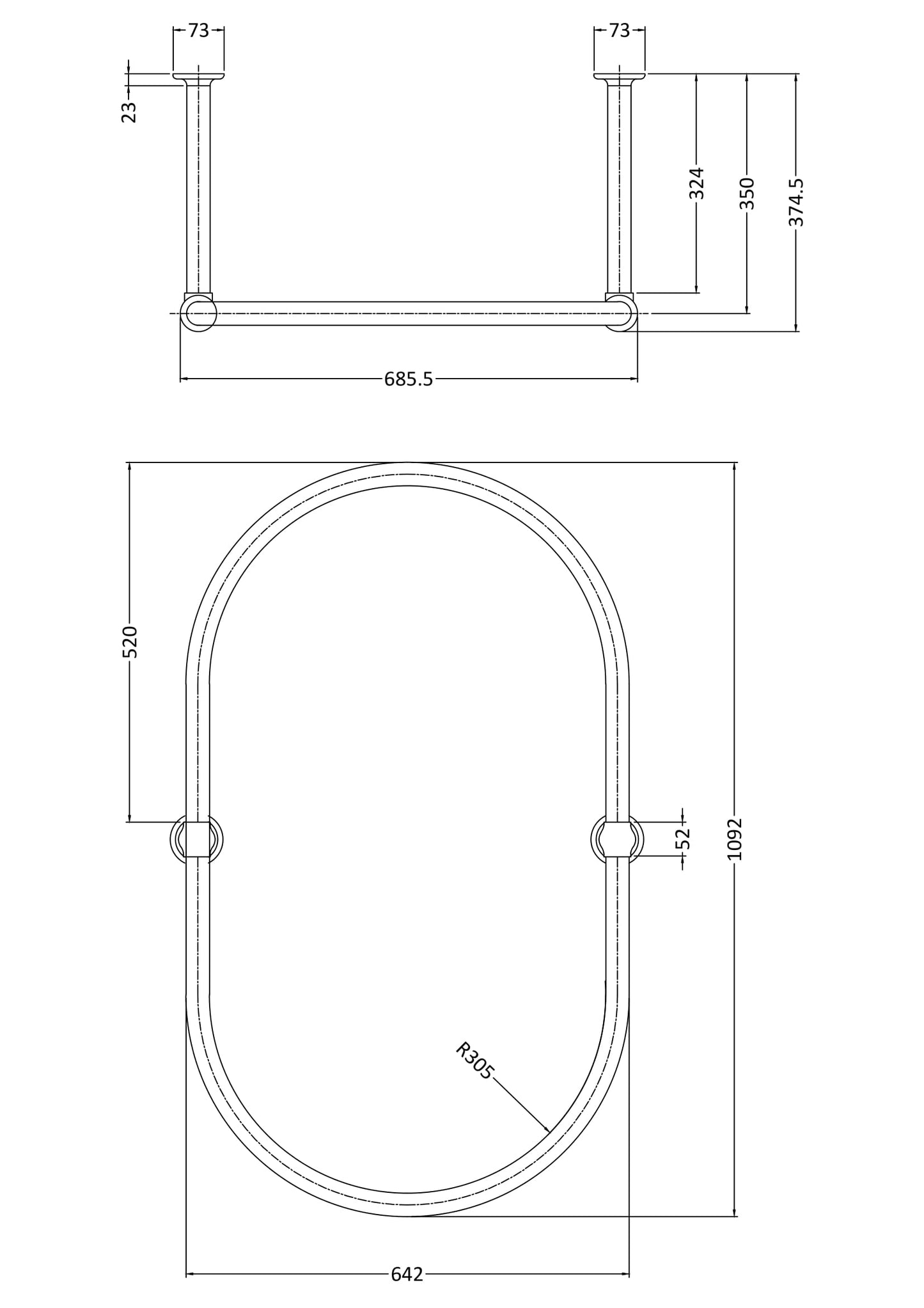 Hudson Reed Shower Ring
