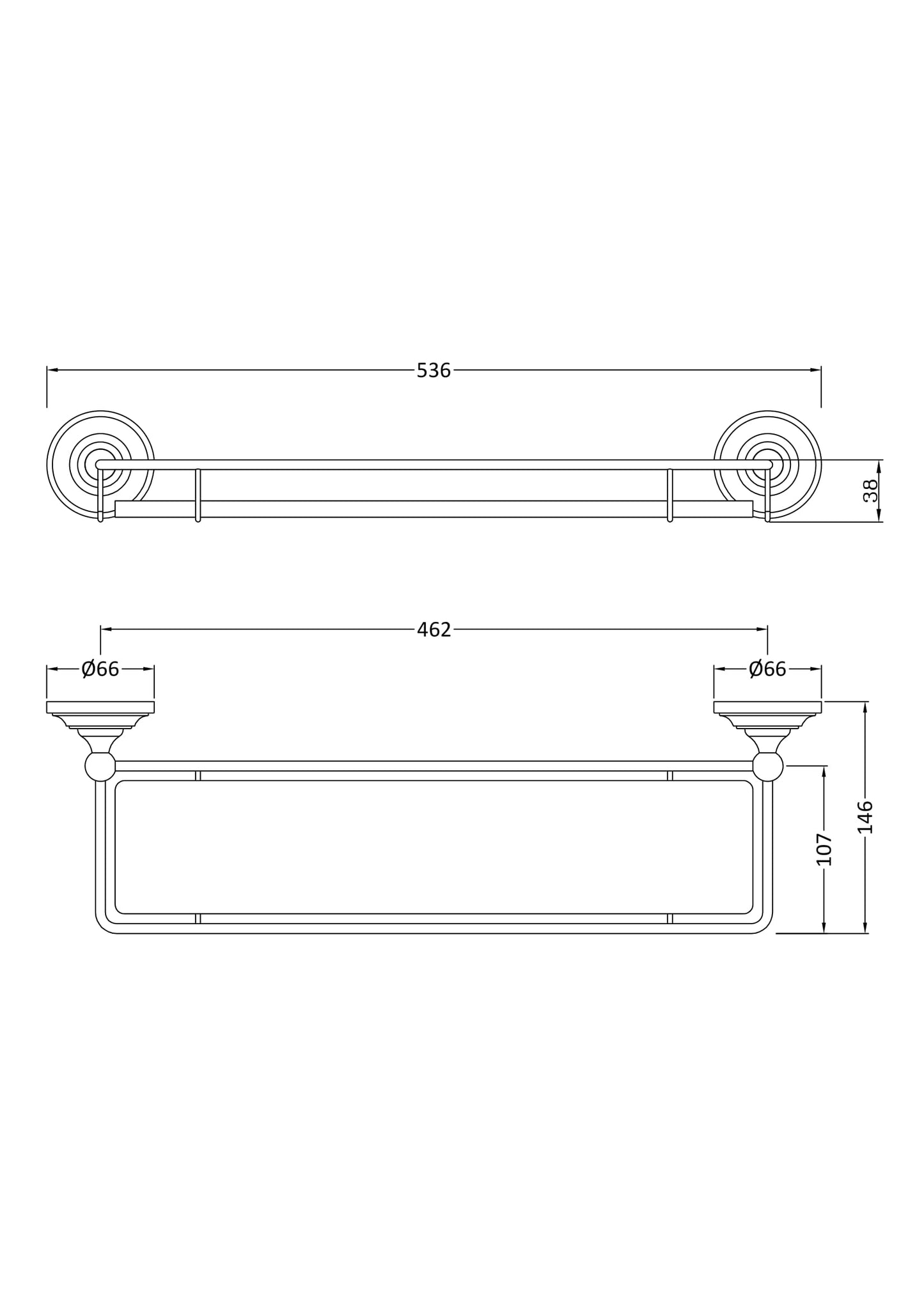 Hudson Reed 3 Tier Towel Rack