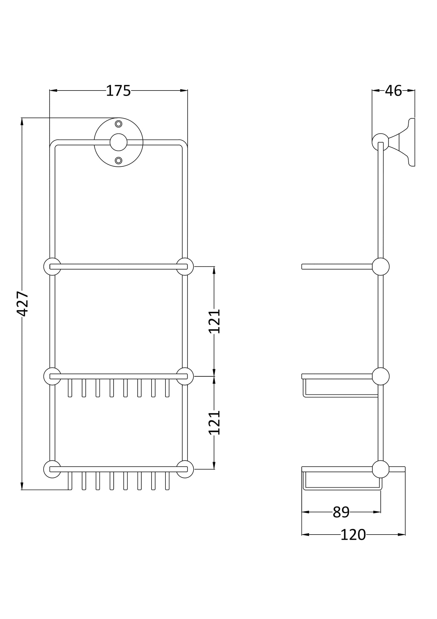 Hudson Reed Shower Tidy