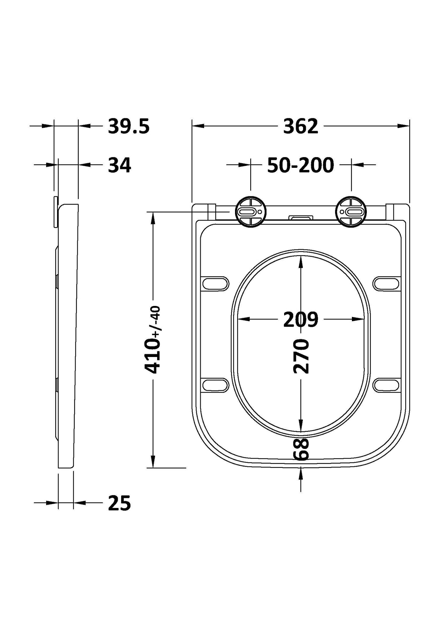 NUIE Square Wrapover Seat