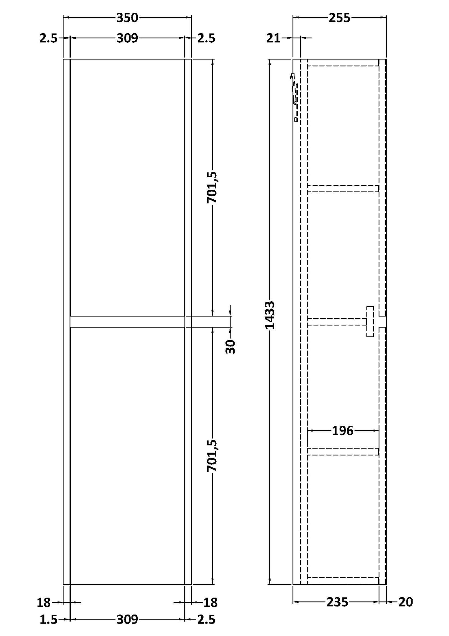 NUIE Tall Unit