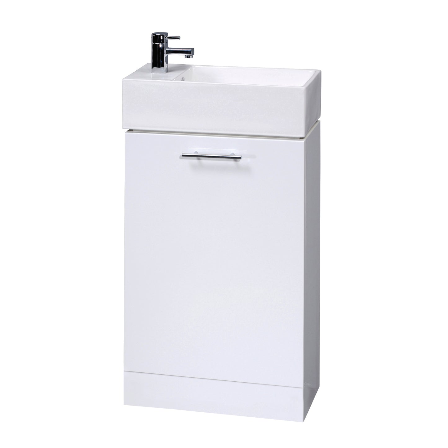 NUIE White Compact Cabinet & Basin