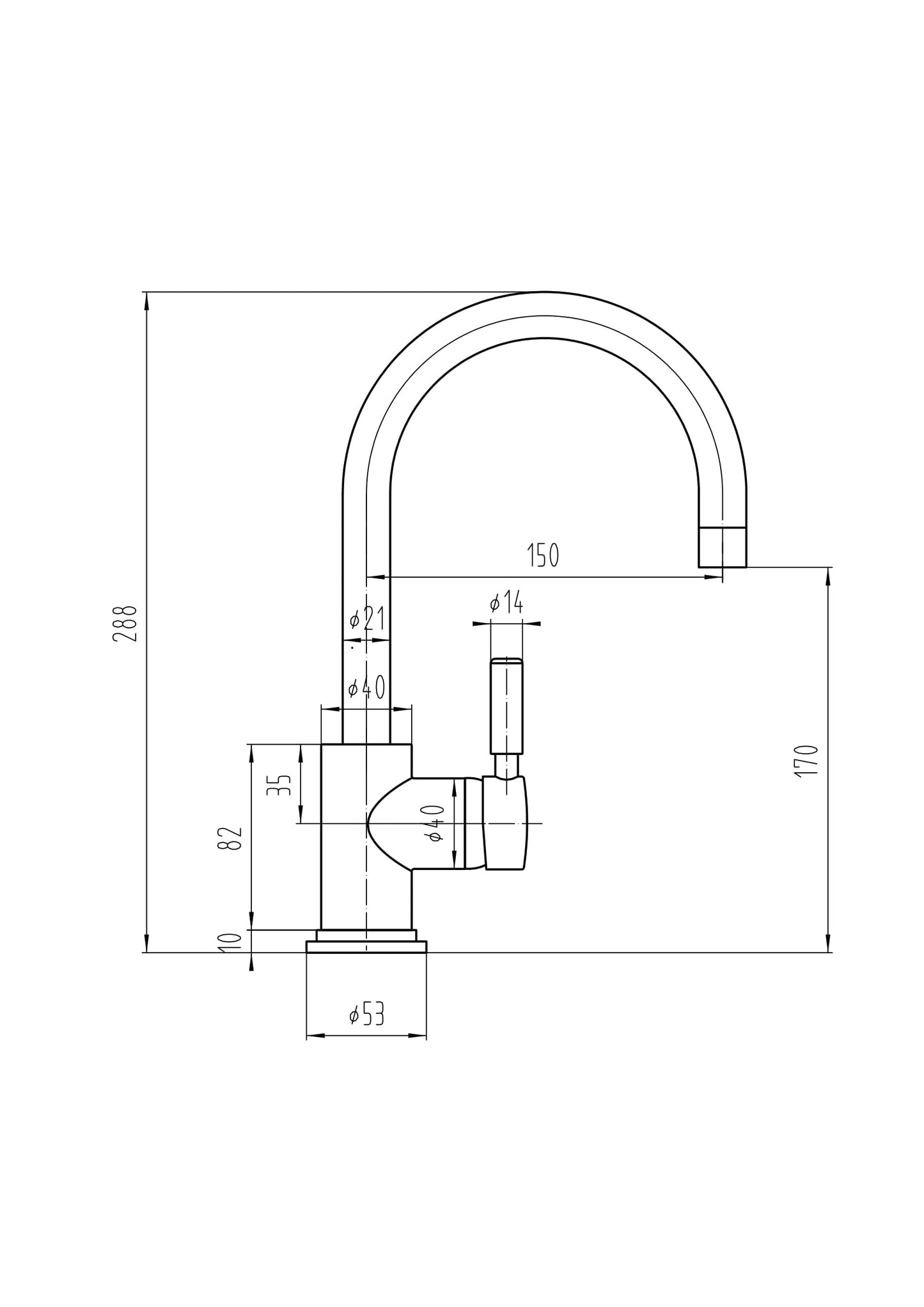 Hudson Reed Mono Basin Mixer
