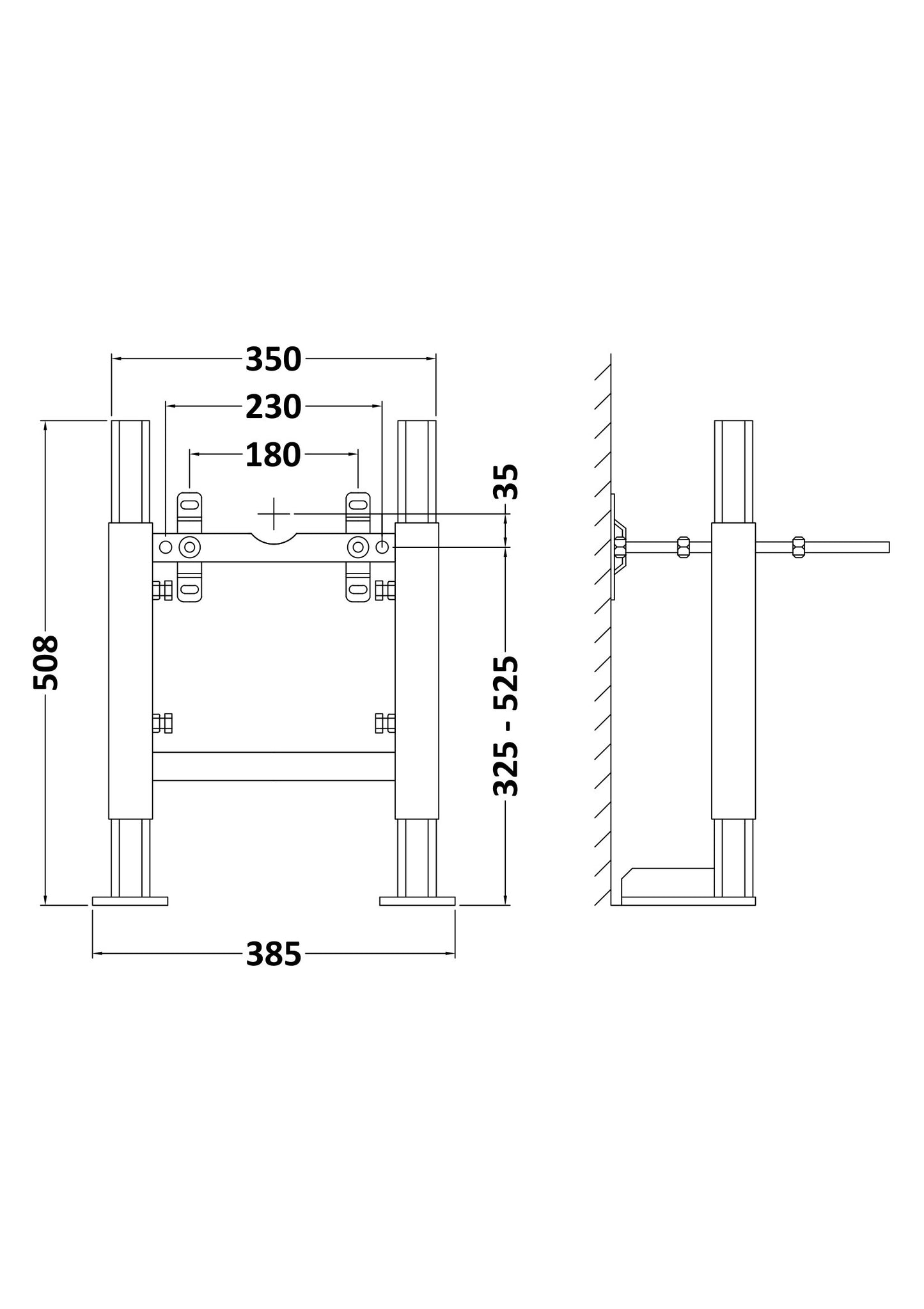 NUIE Standard Wall Frame