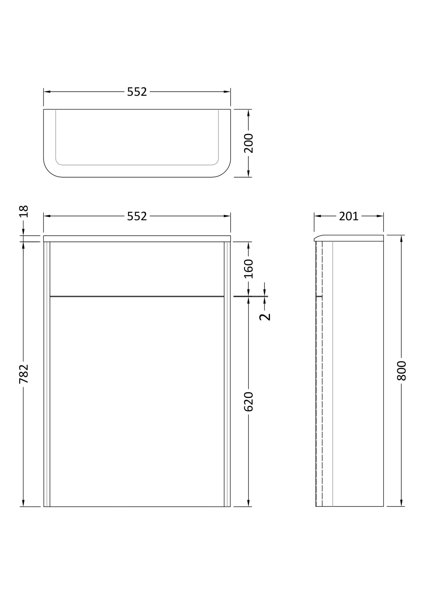 Hudson Reed 500mm WC Unit