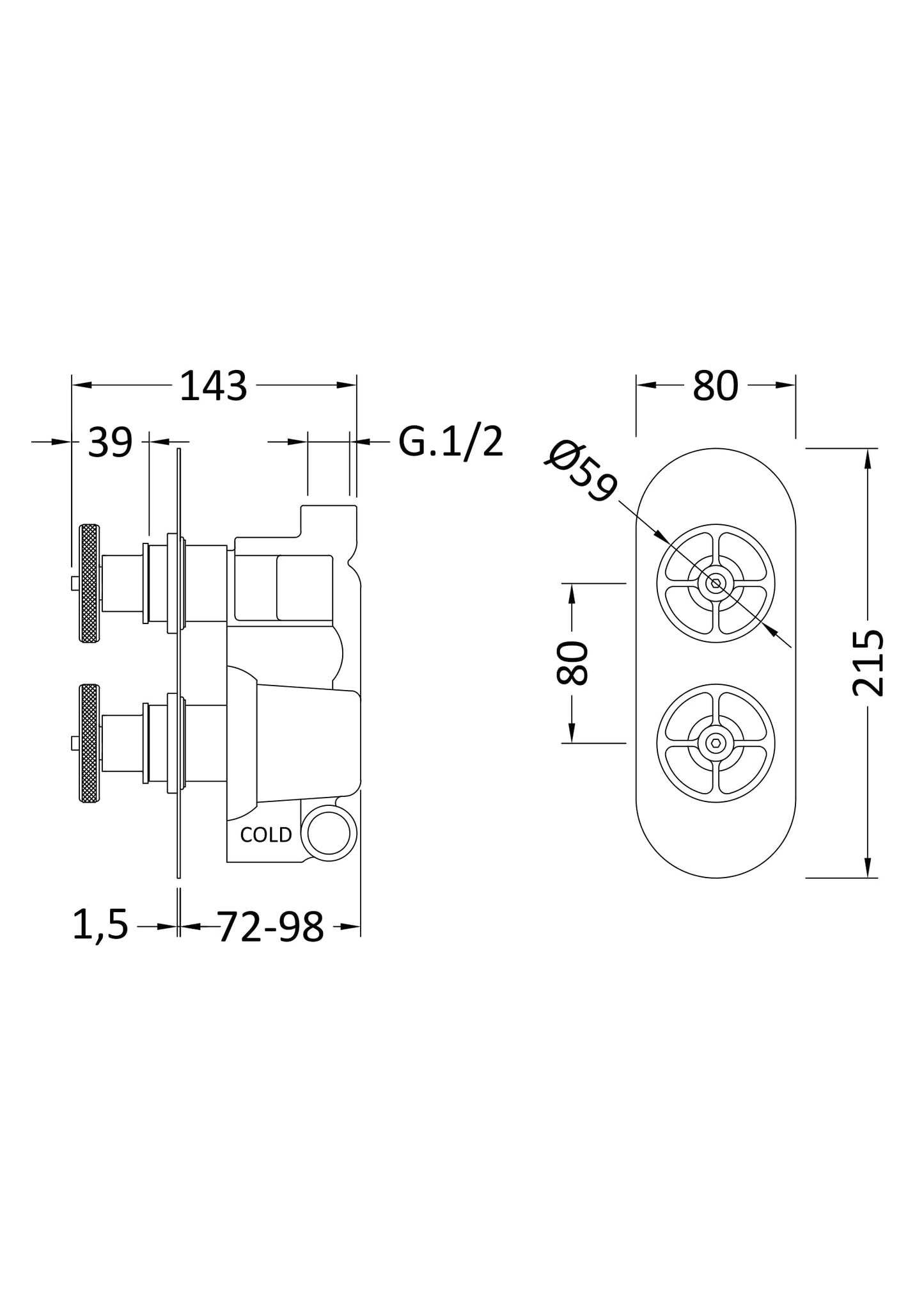 NUIE Twin Valve with Diverter