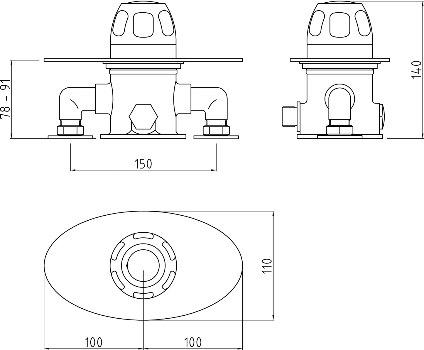 NUIE Exposed Sequential Thermostatic Valve