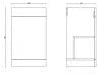Arley Venice 466mm Gloss White Basin Unit