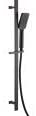 Synergy Black Square Shower Slider Rail Kit