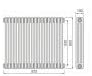 Arley Vital 600 x 812mm 3 Column White Radiator