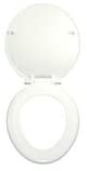 Celmac STA11WH Tamar Value Plastic Seat and Cover, Plastic Hinge, White