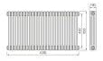 Arley Vital 500 x 1076mm 3 Column White Radiator