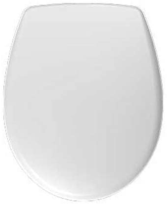 Twyford Galerie Plan White Oval WC Toilet Seat Bottom Fix Hinges Acrylic