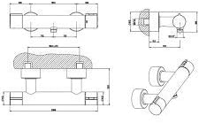 Gessi Via Tortona Thermostatic Shower Mixer 18731