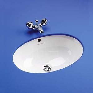 Armitage Shanks S256501 White Marlow Under Countertop Wash Basin,