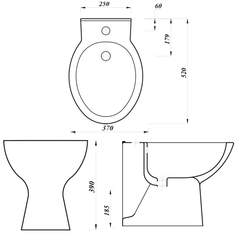 Arley 1TH Bidet