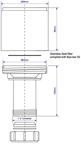 McAlpine 1å_" Screened Breather/Filter/Frost Cover SWLFCV