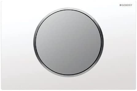 Geberit 115.758. KL. 5í«ÌÎ_Sigma10, Plastic, White/matt Chrome/matt Chrome