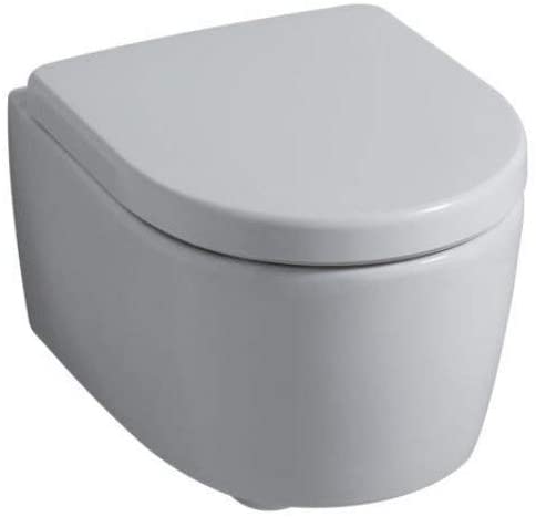 Keramag iCon xs Wall-Mounted Toilet Rimless Short 49 CM 204070600 Keratect Toilet Seat