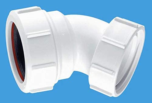 McAlpine 135 Degree Multifit Bend x BSP Coupling Nut ST90OUT