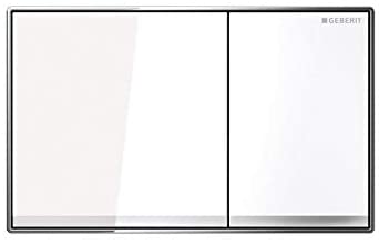 Geberit Sigma 60í«ÌÎ_Actuator Plate, Glass, Set of 1, White, 115.640í«ÌÎ_Si 1