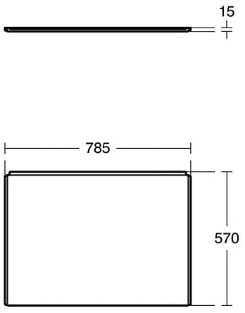 Ideal Standard E260701 Tempo Cube 800mm End Panel