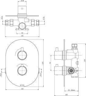 Methven Kaha Concealed Mixer Valve