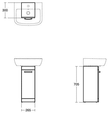 Ideal Standard E3259 Tempo Pedestal Unit