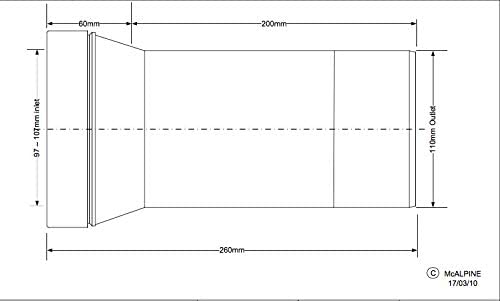 Mcalpine Toilet Pan Connector WC-CON3