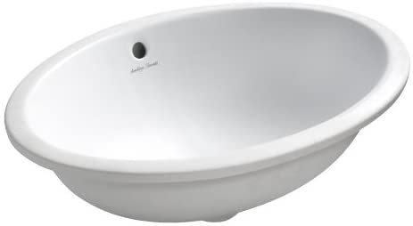 Armitage Shanks S256001 White Marlow 56 cm Under Countertop Oval Wash Basin with Overflow